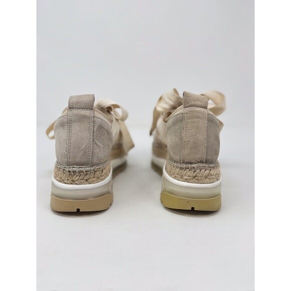 Free People Chapmin Womens Shoes Beige Suede Espadrille Sneaker Chunky 38 US 7.5 - Picture 9 of 10
